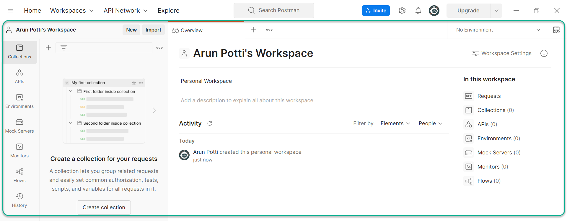 setup and connect to the Dataverse environment in Postman